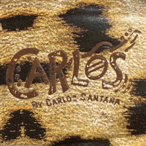 Carlos By Carlos Santana Sandals Leather Cork Heels Strappy Womens 9.5 M - Picture 8 of 9